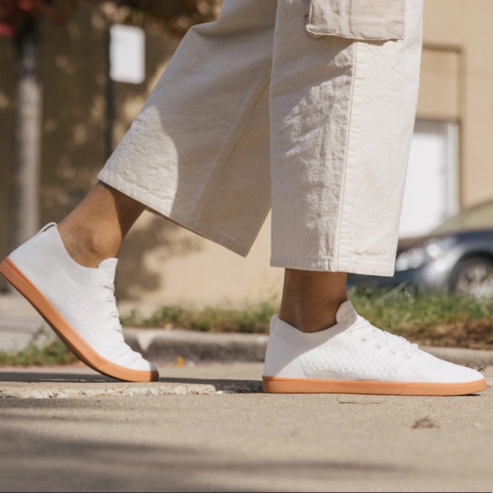 Suavs Women's The Zilker Gum White Marshmallow Sneakers Shoes Minimalist Trainer